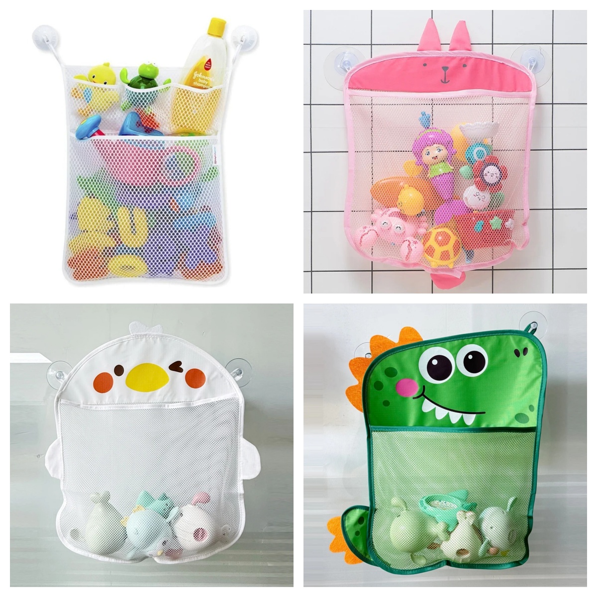 Party Games Baby Shower - Baby Bathroom Mesh Bag Cartoon Animal