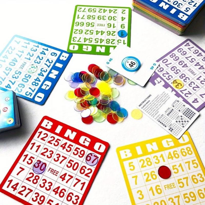 Party Games Bingo - 50/100Pcs Non Repeating Bingo Cards Educational