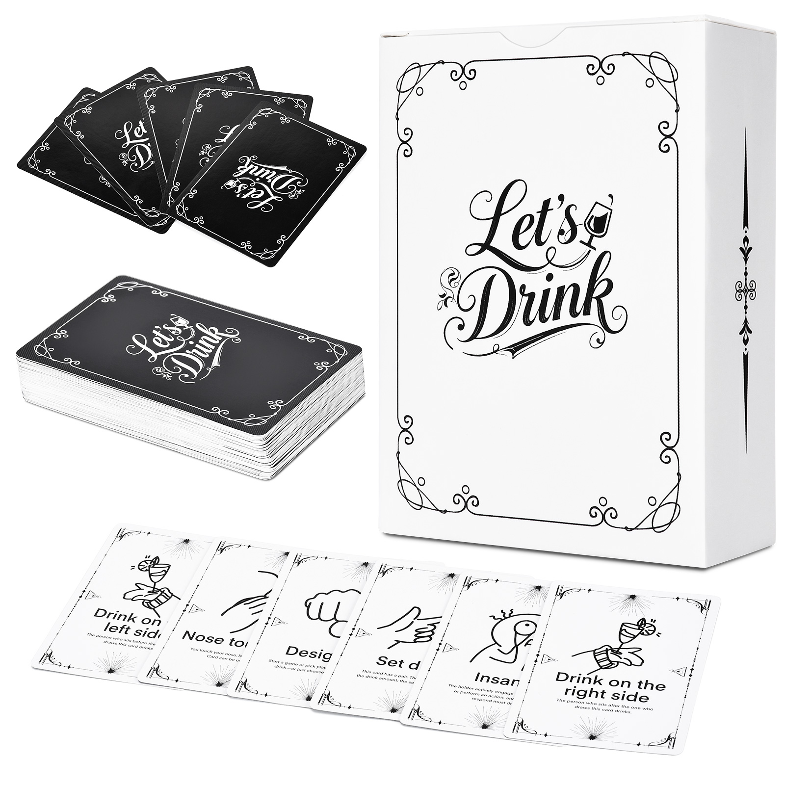 Party Games Night - Adult Drinking Game Cards – 52