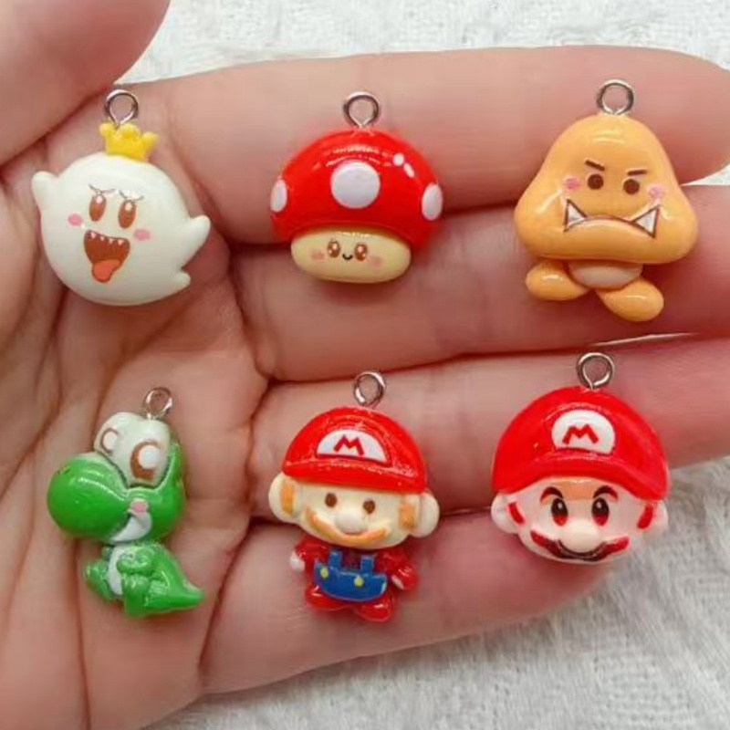 Party Games Event - 10pcs resin cartoon pendant, DIY jewelry