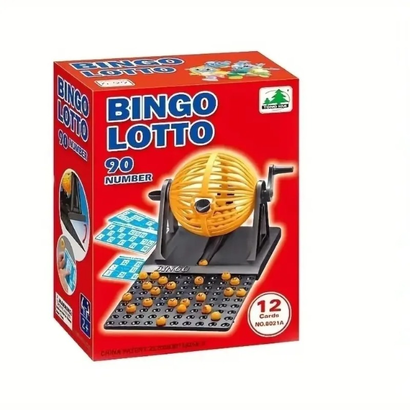 Party Games Bingo - Deluxe Bingo Game Set with Cage