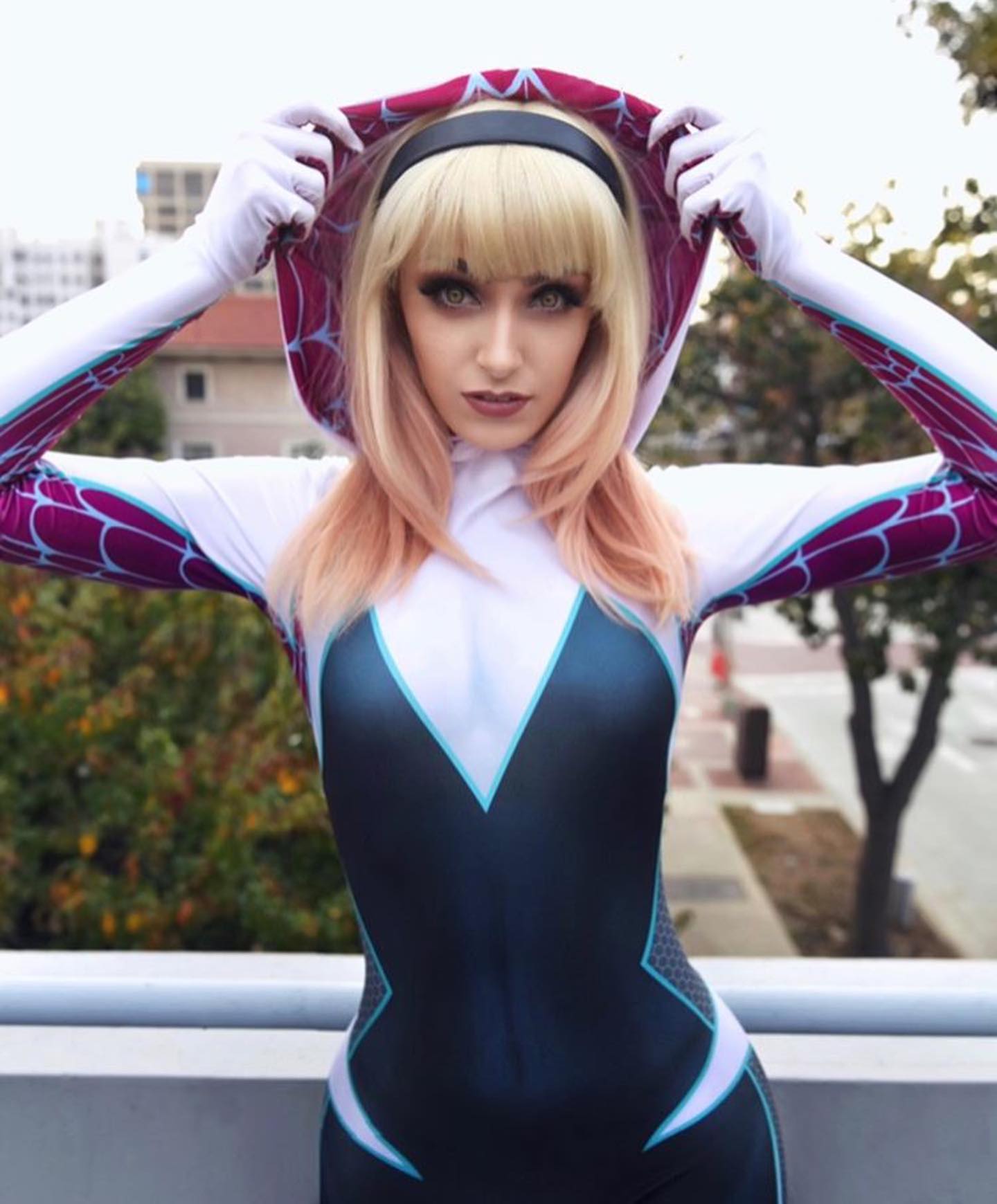 Party Games For Adults And Kids - Halloween Gwen Stacy Spider Bodysuit Adults
