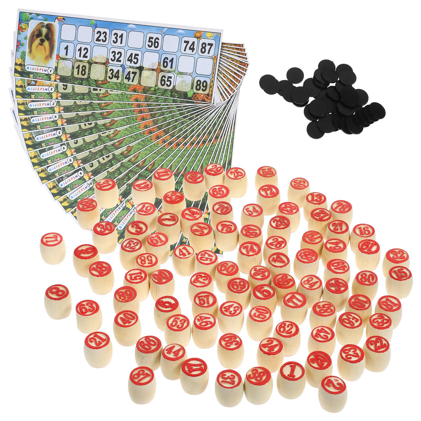 1 set Wooden Number Chess Piec - Party Games Bingo ulasan dan harga