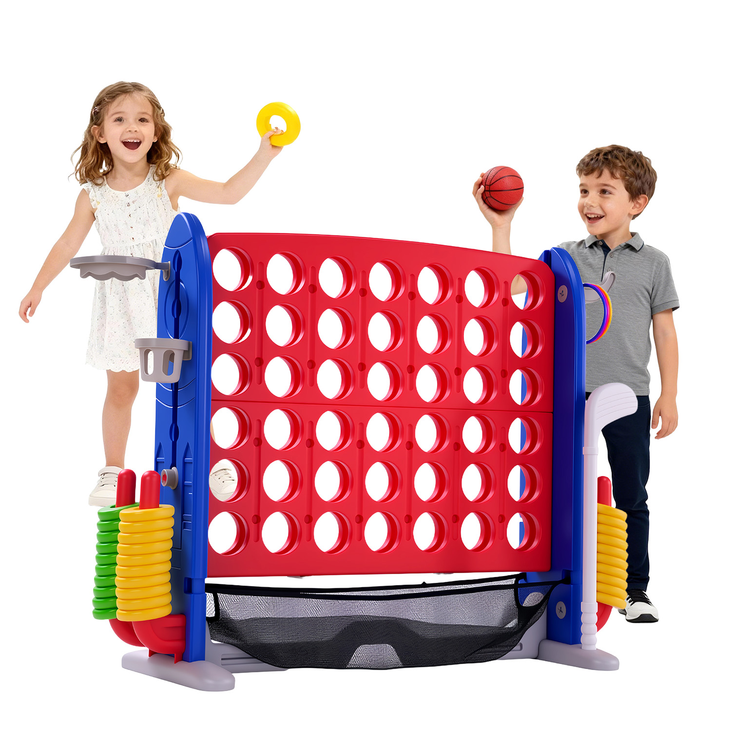 4-in-1 Giant Connect Game Set  - Giant Connect Four ulasan dan harga