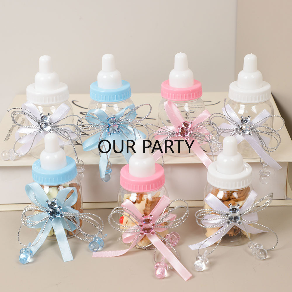 6/12Pcs Plastic Feeding Bottle - Party Games Baby Shower ulasan dan harga