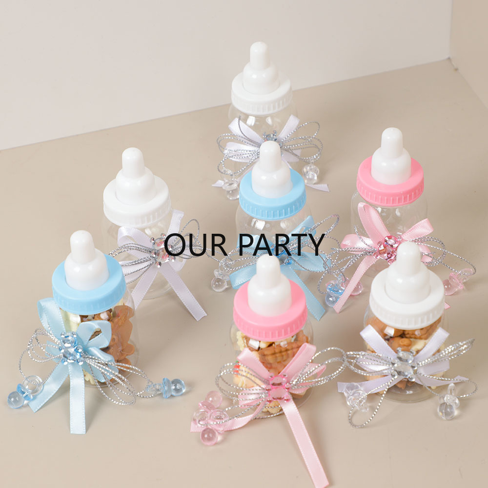 6/12Pcs Plastic Feeding Bottle - Party Games Baby Shower ulasan dan harga