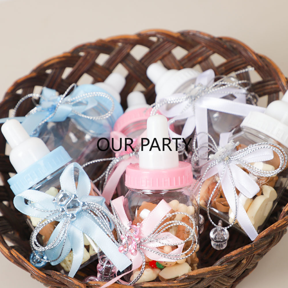 6/12Pcs Plastic Feeding Bottle - Party Games Baby Shower ulasan dan harga
