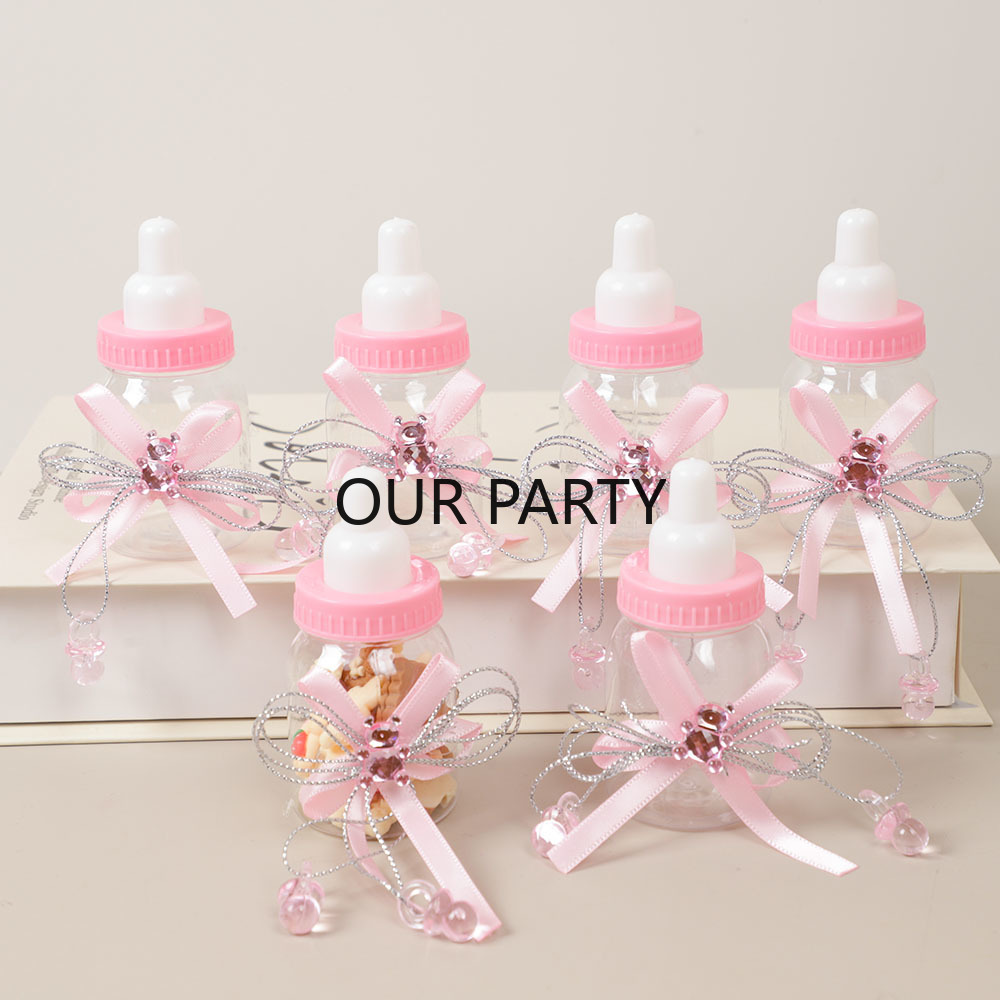 6/12Pcs Plastic Feeding Bottle - Party Games Baby Shower ulasan dan harga
