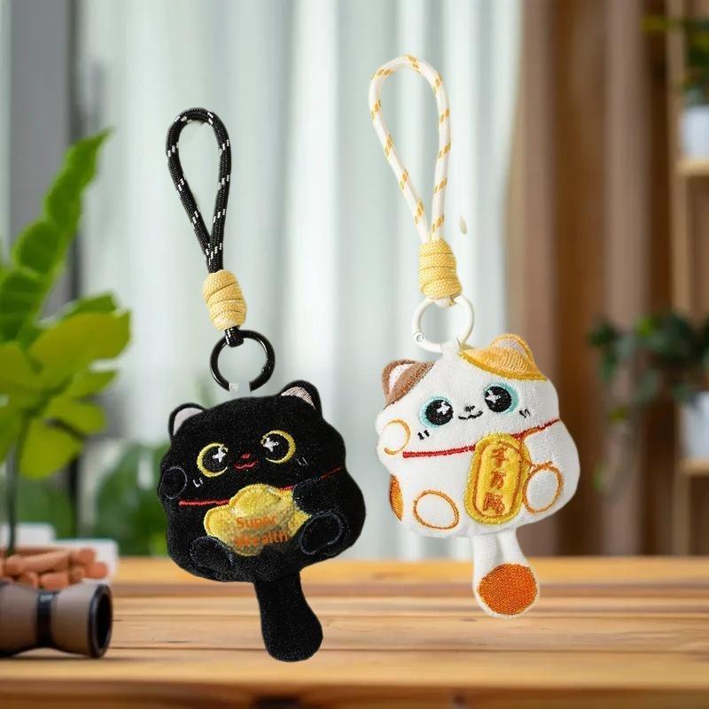 1/2PCS Cute Lucky Cat Mascot P - Party Games New Year ulasan dan harga