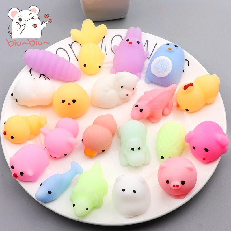 Relief Toys 10-20PCS Mochi Squ - Party Games Kids Birthday ulasan dan harga