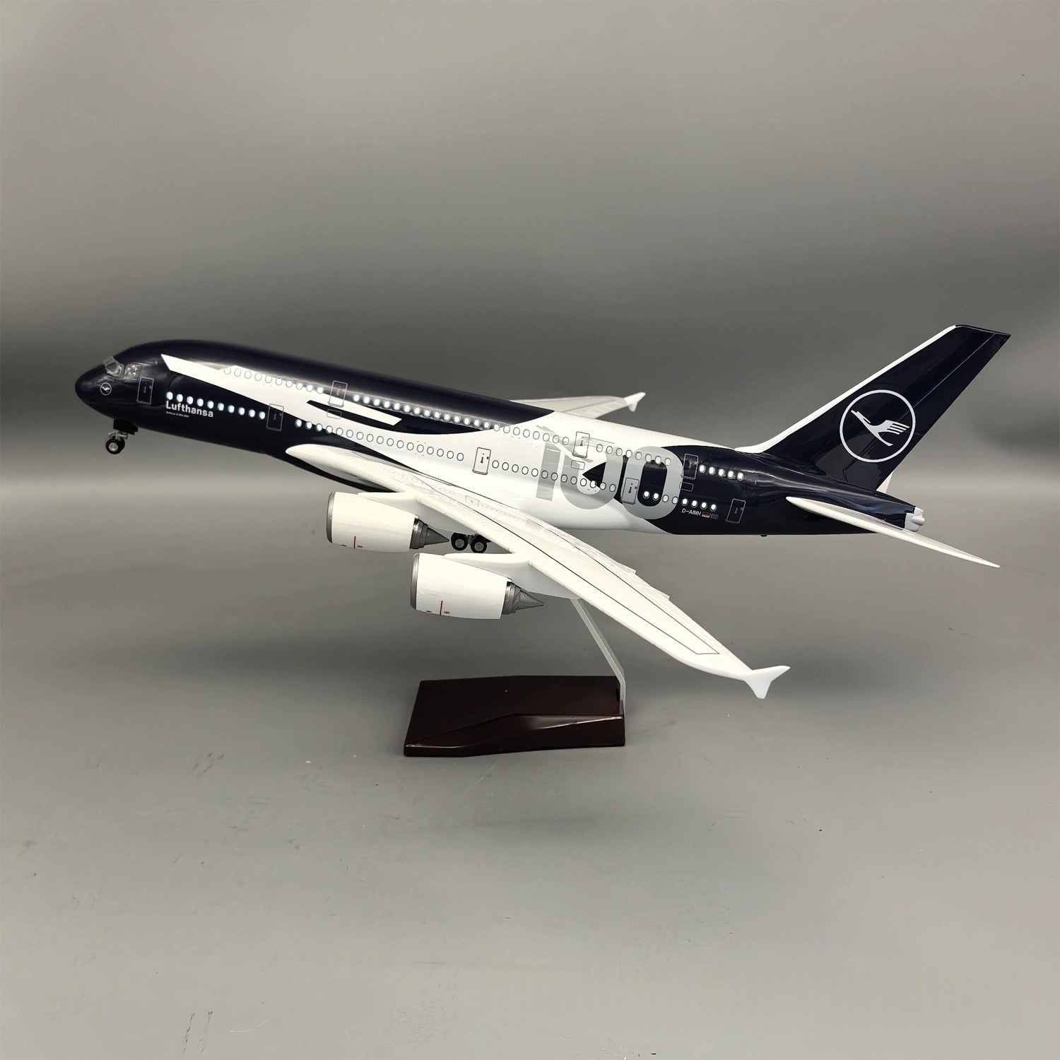 New 45cm Lufthansa A380 100 Ye - Party Games New Year ulasan dan harga