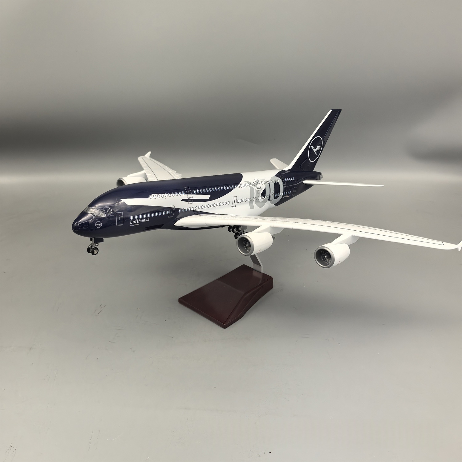 New 45cm Lufthansa A380 100 Ye - Party Games New Year ulasan dan harga