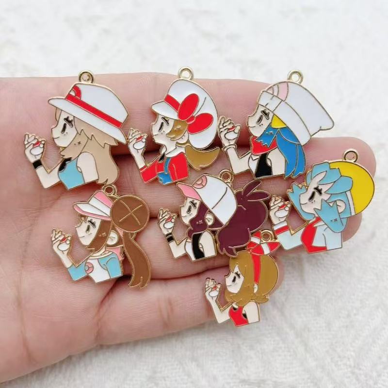 10pcs Cartoon Girl Drip Oil Al - Party Games Event ulasan dan harga