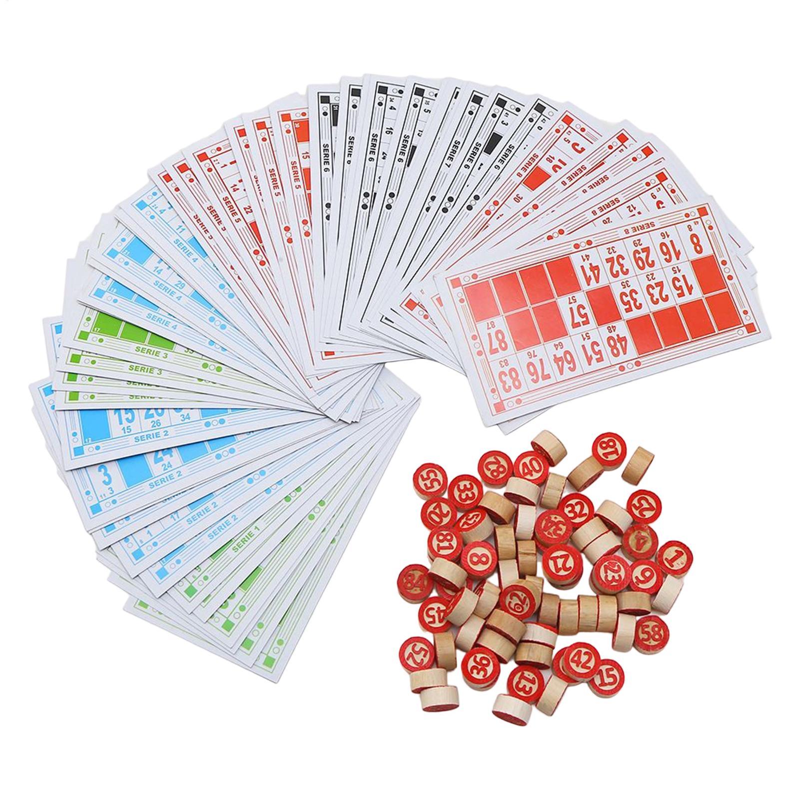 Vintage Wooden Bingo Game Set  - Party Games Bingo ulasan dan harga