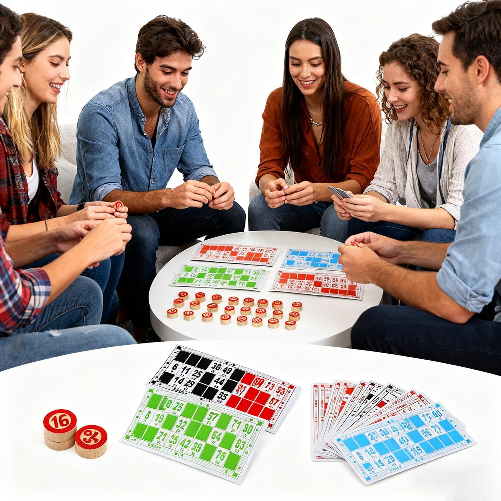 Vintage Wooden Bingo Game Set  - Party Games Bingo ulasan dan harga