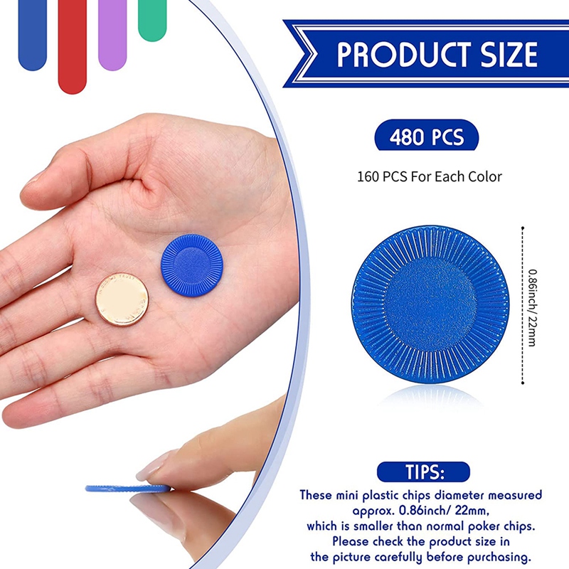 400 Pieces Plastic Poker Chips - Party Games Bingo ulasan dan harga