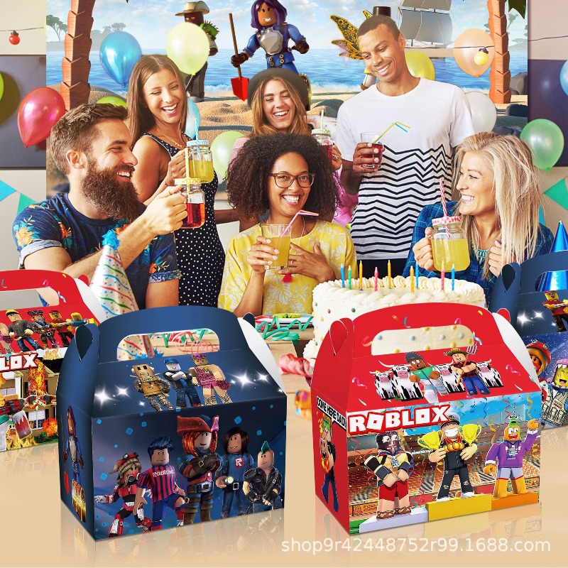 12Pcs/Set Roblox Theme Game Bi - Party Games In Roblox ulasan dan harga