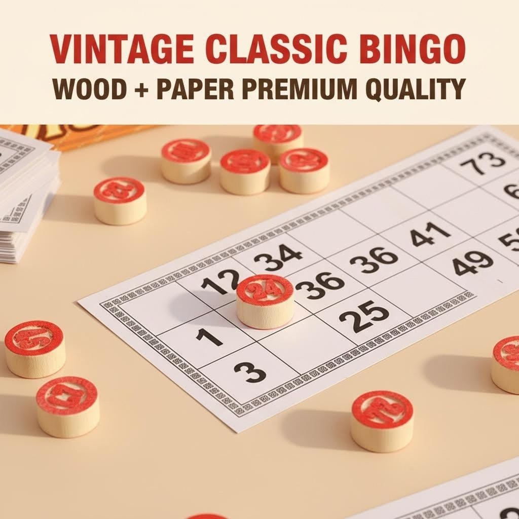 Vintage Russian Lotto Bingo Ga - Party Games Bingo ulasan dan harga
