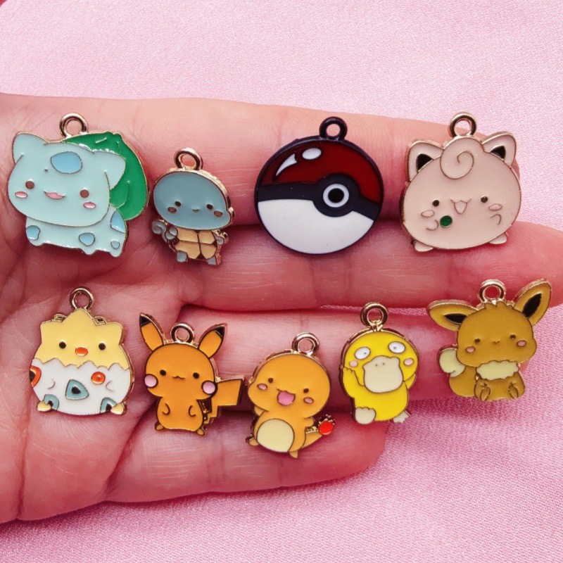 10pcs Cartoon Drip Oil Jewelry - Party Games Event ulasan dan harga