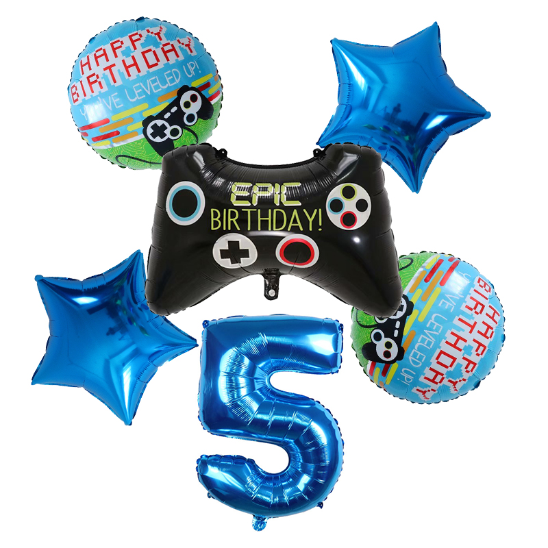 6pcs Gamepad Boy Game Foil Hel - Party Games Kids Birthday ulasan dan harga