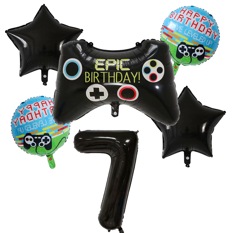6pcs Gamepad Boy Game Foil Hel - Party Games Kids Birthday ulasan dan harga