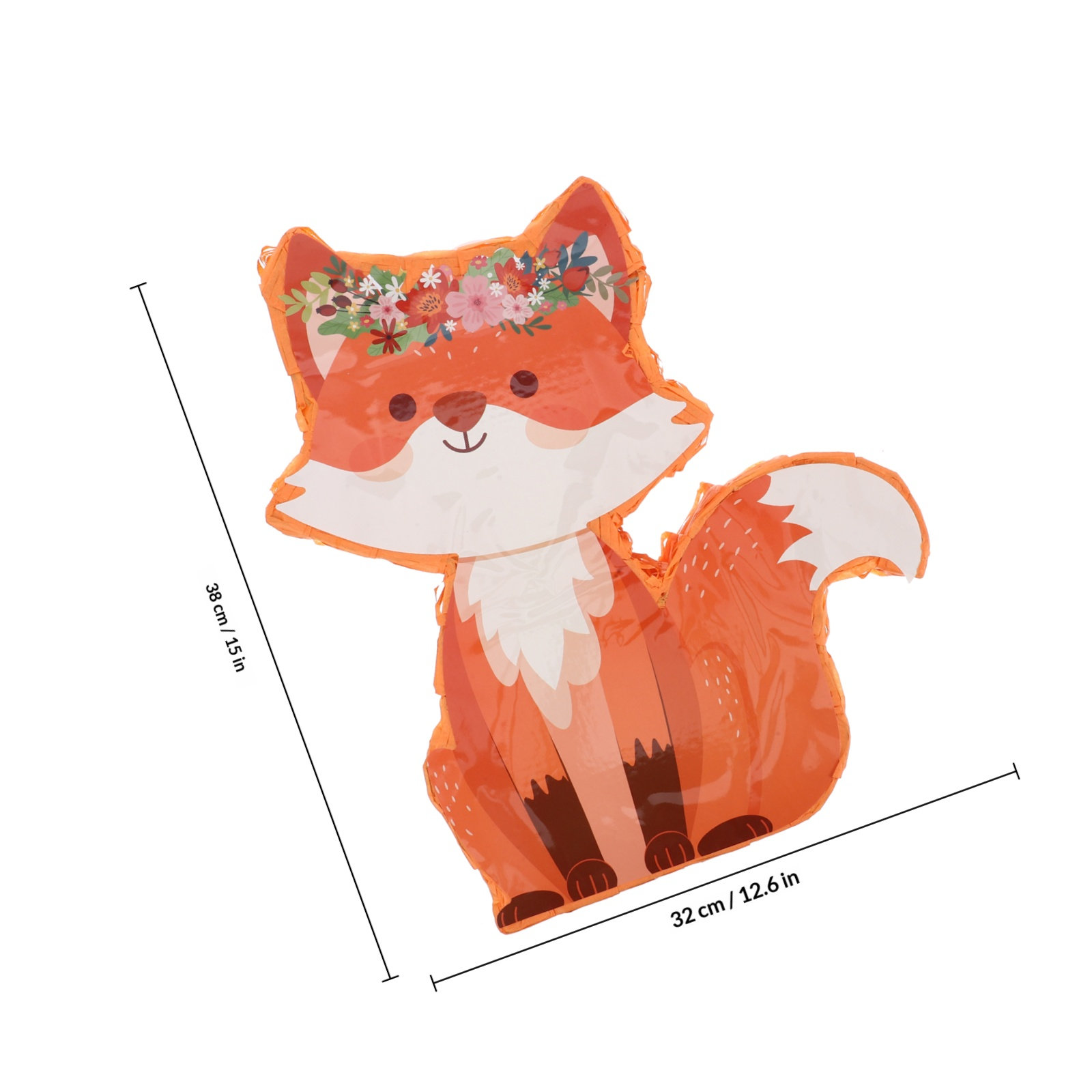 1Set Fox Pinata Paper Animal B - Party Games Kids Birthday ulasan dan harga