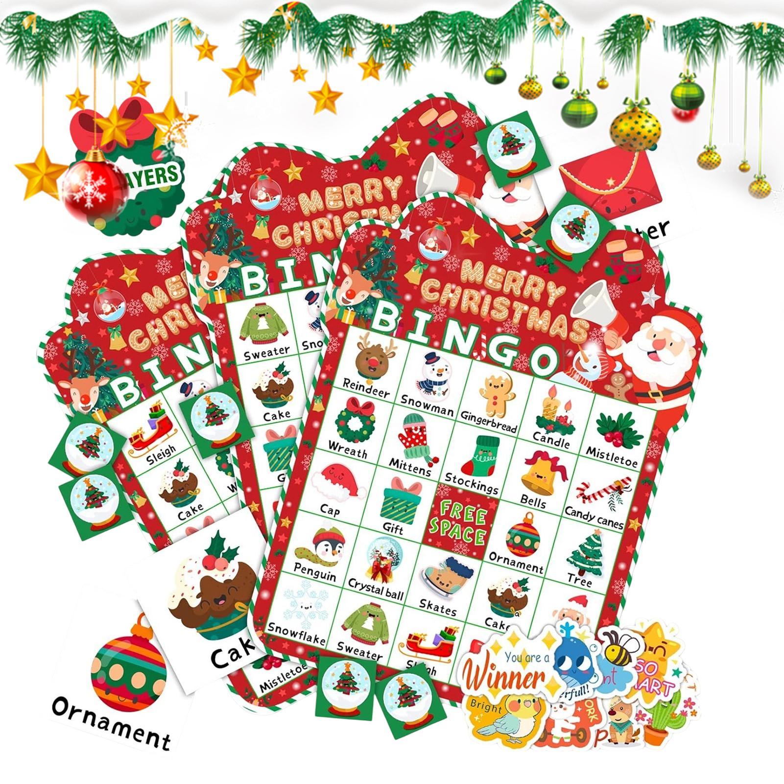 Christmas Bingo Game 24 Cards  - Party Games Bingo ulasan dan harga
