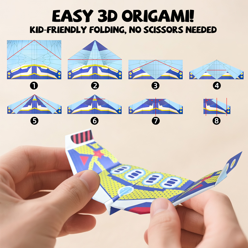 36 Sheets Kids Paper Airplane  - Party Games Kids Birthday ulasan dan harga