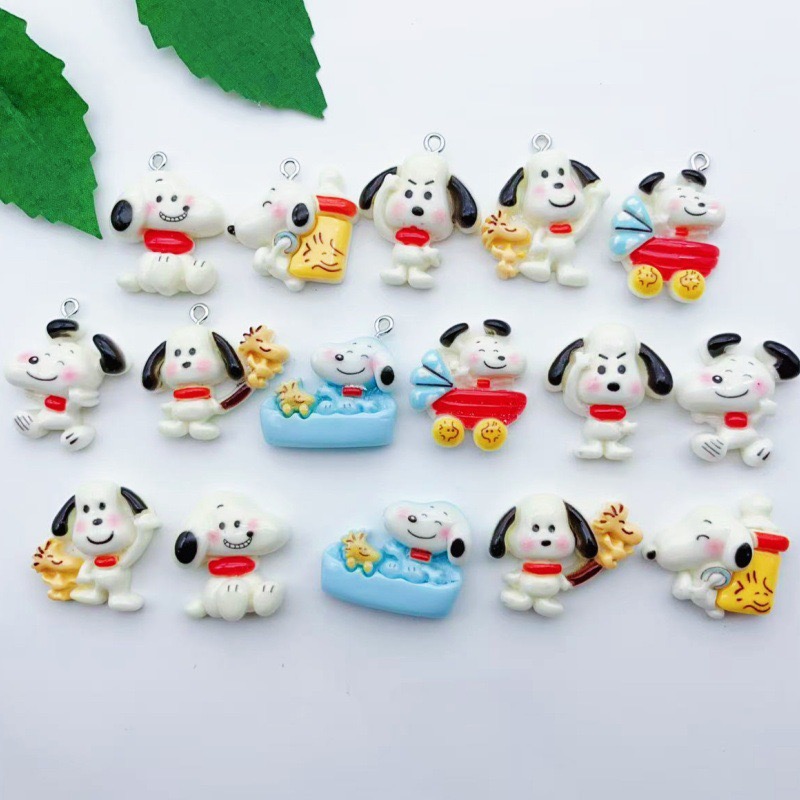12pcs resin cartoon dog pendan - Party Games Event ulasan dan harga