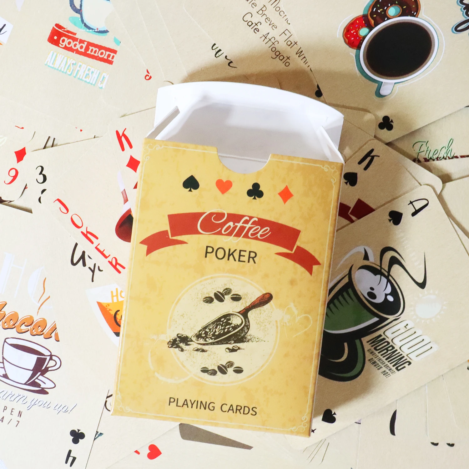 Coffee Paper Playing Cards Vin - Book Party Games ulasan dan harga