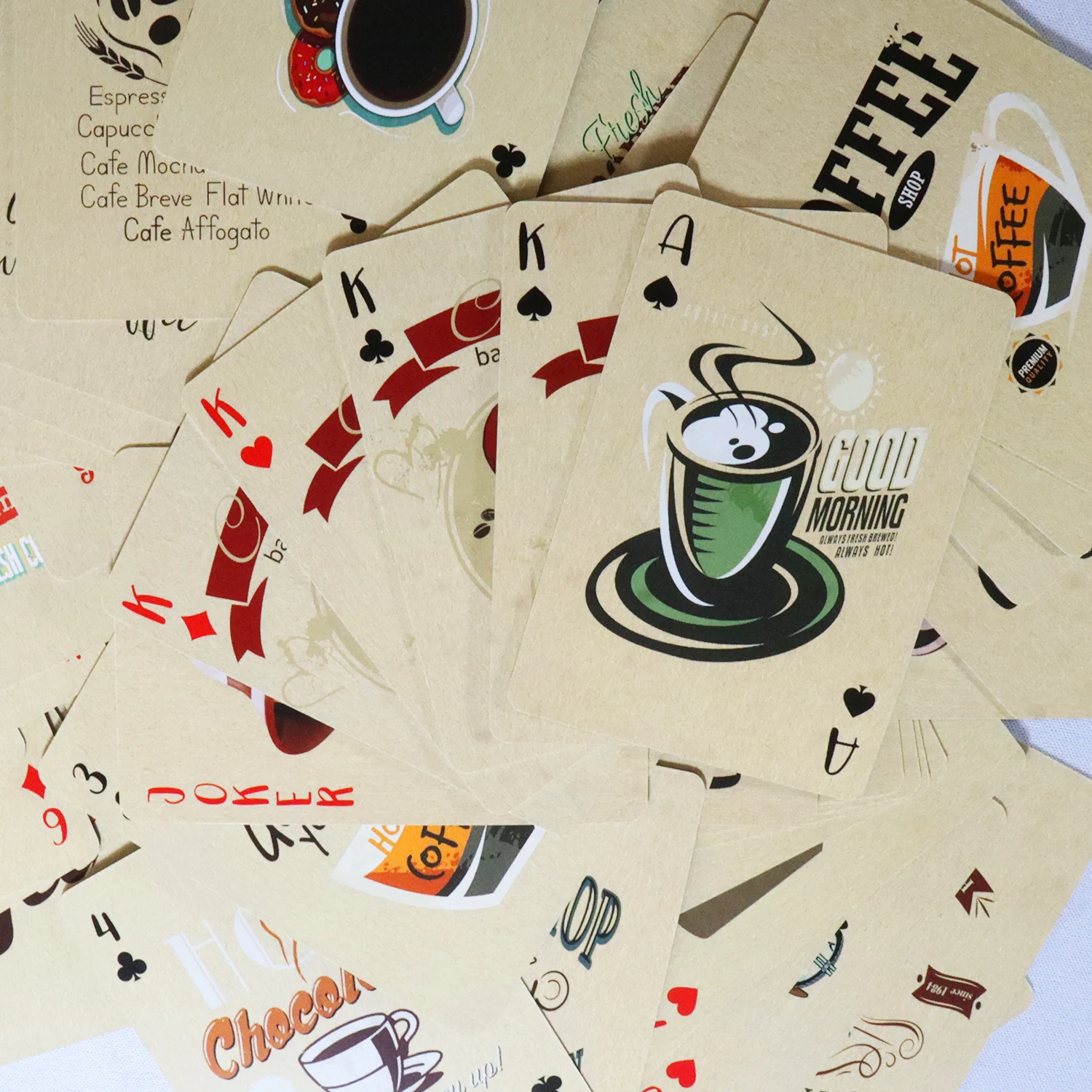 Coffee Paper Playing Cards Vin - Book Party Games ulasan dan harga