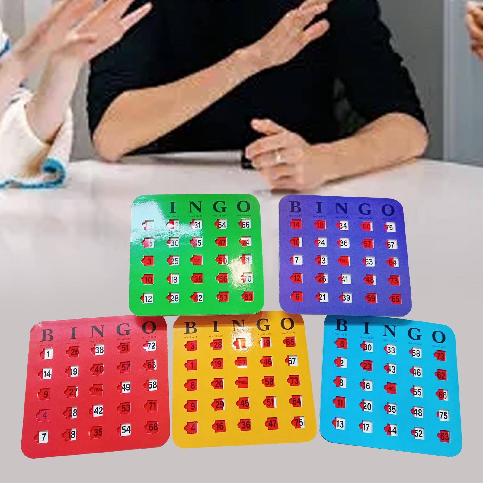 5 Pieces Large Print Bingo Car - Party Games Bingo ulasan dan harga