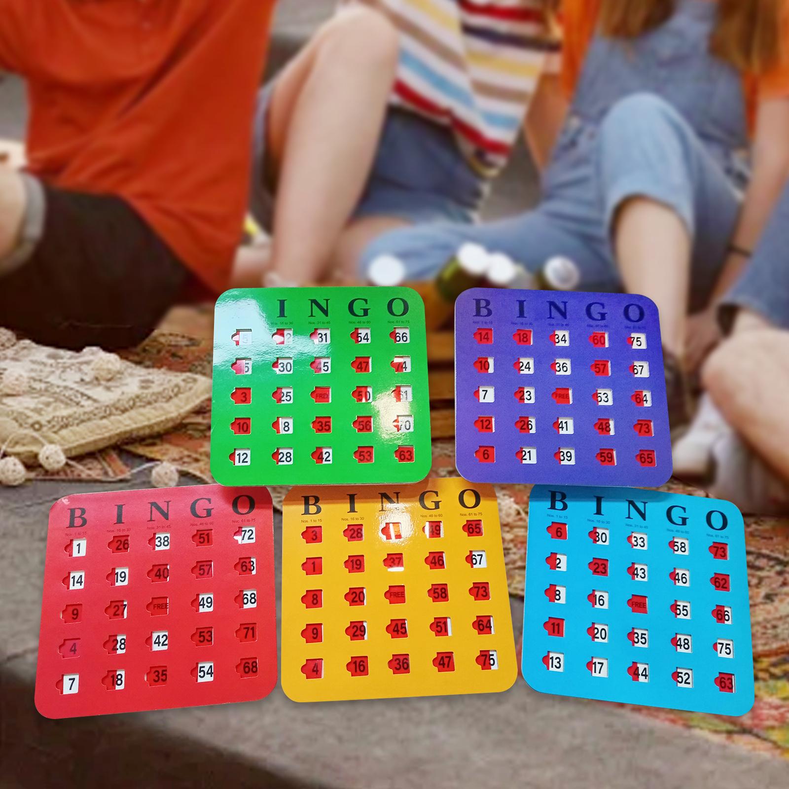 5 Pieces Large Print Bingo Car - Party Games Bingo ulasan dan harga