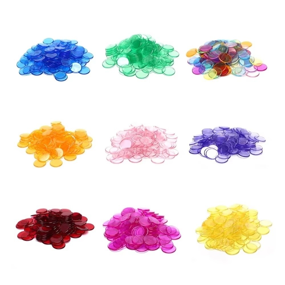 100Pcs New Plastic Round Count - Party Games Bingo ulasan dan harga