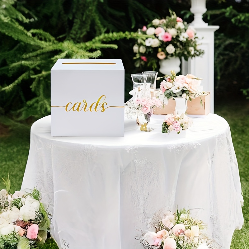 4pcs White Wedding Card with G - Party Games Baby Shower ulasan dan harga