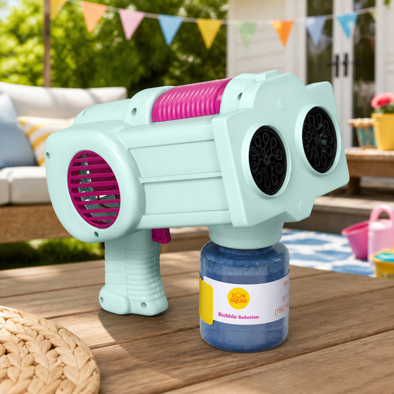 Dual Bubble Blaster Toy With E - Party Games Easy Kids ulasan dan harga