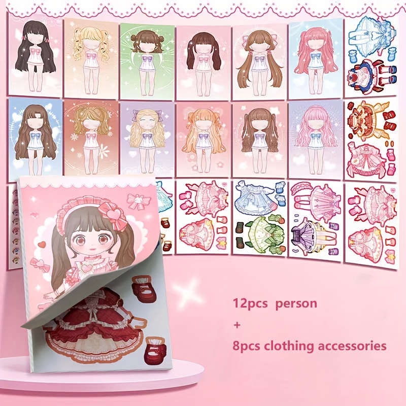 Dress Up Sticker Book Girl Sti - Book Party Games ulasan dan harga