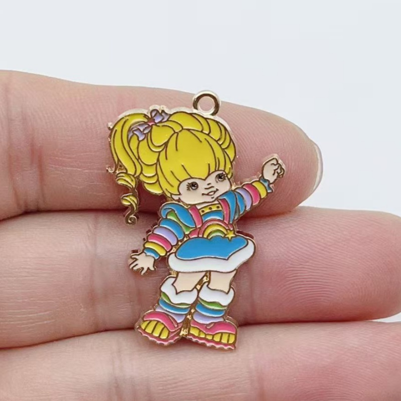 10pcs Cute Little Girl Enamel  - Party Games Event ulasan dan harga