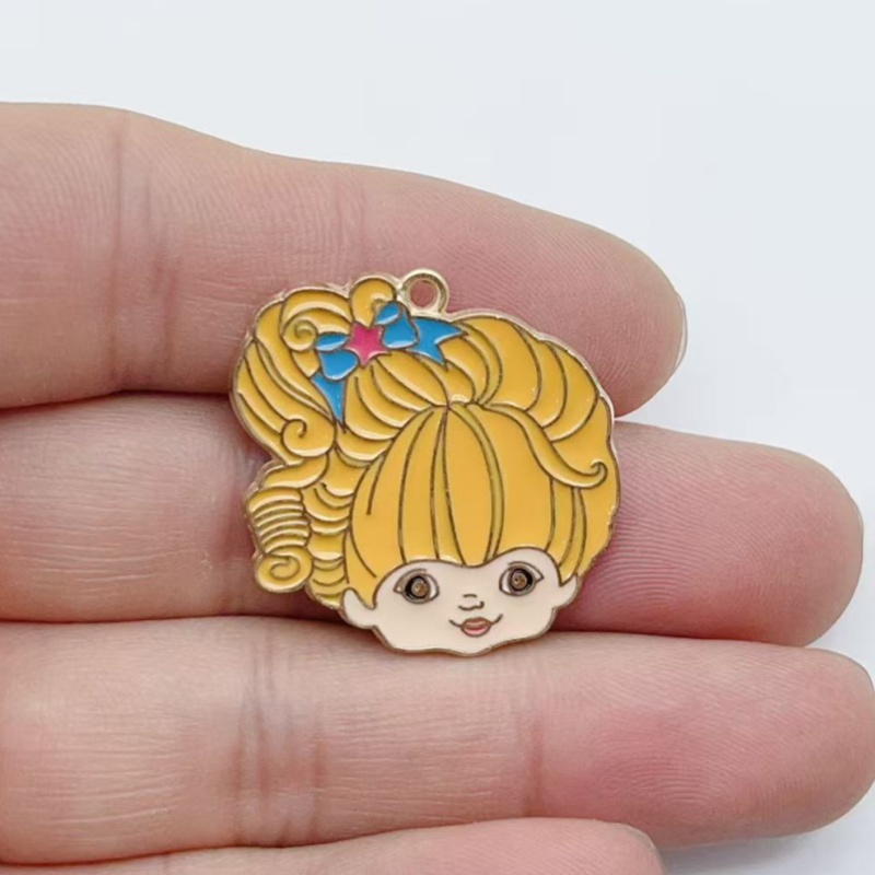 10pcs Cute Little Girl Enamel  - Party Games Event ulasan dan harga