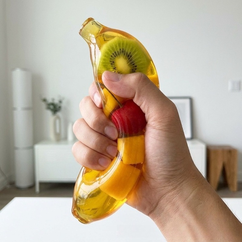 Fruit Banana Jelly Squishy Toy - Party Games Event ulasan dan harga