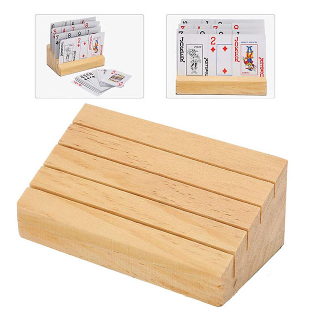 Hands-Free Wooden Playing Card - Book Party Games ulasan dan harga