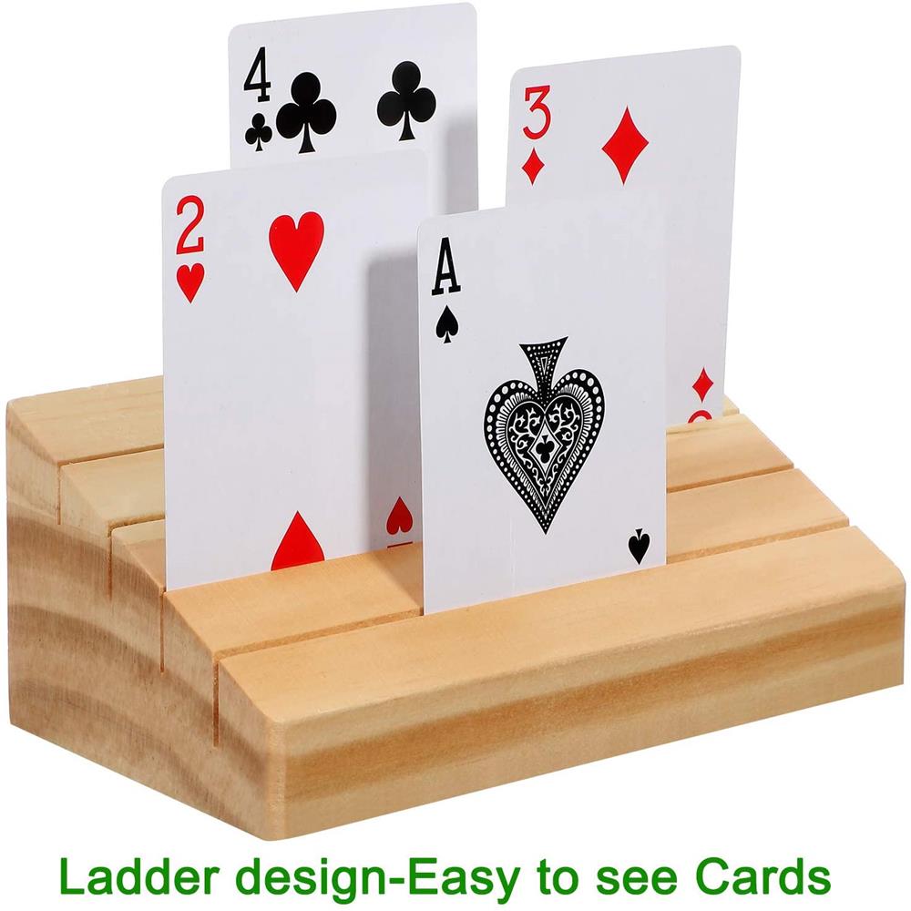 Hands-Free Wooden Playing Card - Book Party Games ulasan dan harga