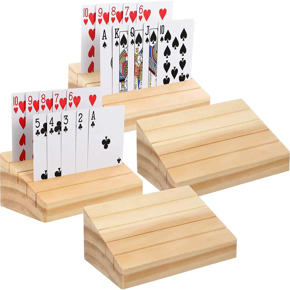 Hands-Free Wooden Playing Card - Book Party Games ulasan dan harga